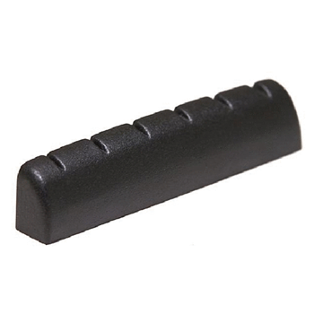 Graph Tech PT-6060-00 1/4" Epiphone Lp Slotted Black Tusq Nut - Black