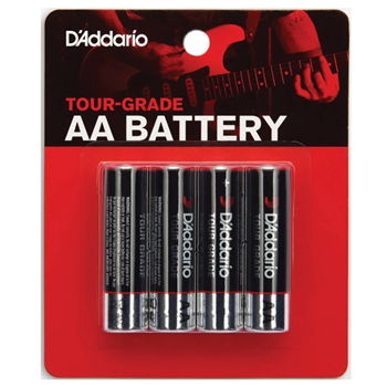 D'Addario PW-AA-04 AA Alkaline Batteries (4pk)