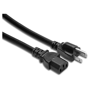 Hosa PWC-425 IEC C13 to Nema 5-15P Power Cable -25 ft