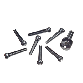 D'Addario PWPS12 7 Brgpn/ 1 Endpin, Ivory Blk Dot