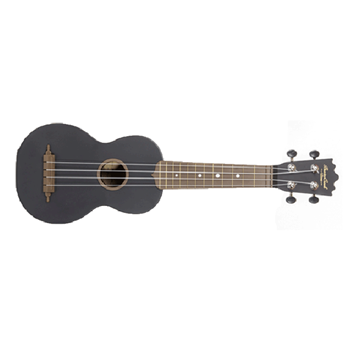 Beaver Creek BCABS-BLACK Ulina Soprano Ukulele Abs Black with Gig Bag