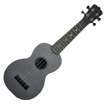 Beaver Creek BCABS-METAL Ulina Soprano Ukulele  - Metal Carbon Fibre Finish w/ Gig Bag