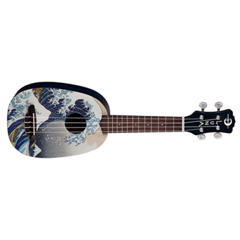 Luna LUN-UKE GWS Uke Ukulele - Great Wave Pinapple w/ Gig Bag