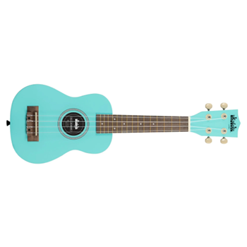 Kala UK-FROSTBITE Ukadelic Series Soprano Ukulele - Frost Bite w/ Drawstring Backpack Style Bag