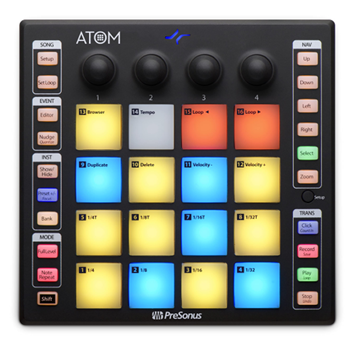 Presonus ATOM Production and Performance Compact 16 Pad Controller