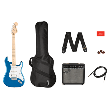 Squier 0372820002 Affinity Series Stratocaster Hss Pak- Lake Placid Blue