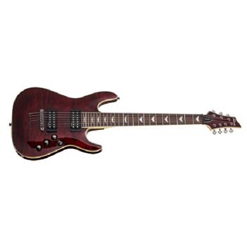 Schecter 2008-SHC Omen Extreme 7 String Electric Guitar- Black Cherry