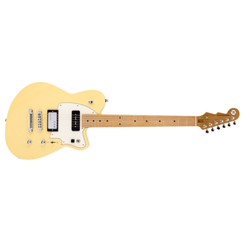 Reverend Guitars CF-G-PYEL-RM-HC90-PT-HT CHRIS FREEMAN Signature Electric Guitar - Powder Yellow