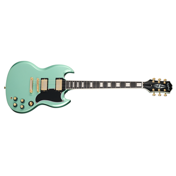 Epiphone EIGSGCIGGH SG Custom Electric Guitar in Inverness Green w/ Gold Hardcase & Gig Bag