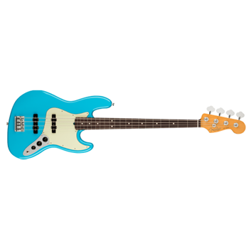Fender 0193970719 American Professional II Jazz Bass - Miami Blue w/ Hardshell Case