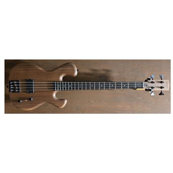 Backline Guitars BFBWN Badfish Electric Bass in Walnut w/ Hardshell Case