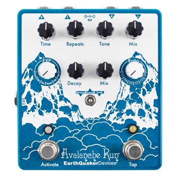 Earthquaker EQDARV2 Avalanche Run V2 - Stereo Reverb & Delay W/ Tap Tempo