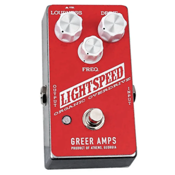 Greer Amps GREER-LOO-R Lightspeed Organic Overdrive Effect Pedal - Red