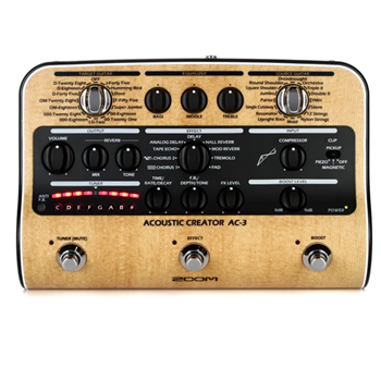 Zoom ZOOM-ZAC3 Enhanced Direct Box Acoustic Creator Multi-Effects Pedal