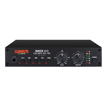 Warm Audio WA12-MK2-BLACK Black 312 Style Mic Preamp