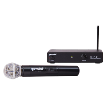 Gemini UHF-01M-F2 Wireless Handheld Microphone System