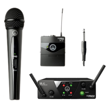 AKG WMS40MINI2-MIX-SET-US25BD Mini Wireless Vocal/Instrument Set (Freq: B/D)