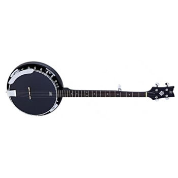 Ortega OBJ250-SBK 5-String Banjo Mahogany Black