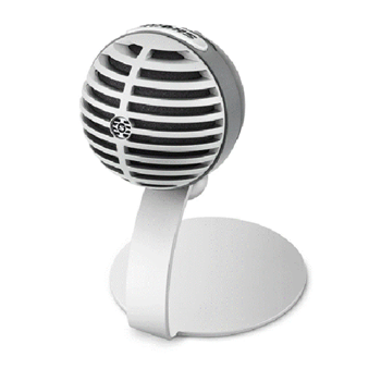 MV5-DIG Digital Condenser Microphone with Cardioid - Plug-and-play with iOS, Mac, PC, Onscreen Control w/ ShurePlus MOTIV Audio App - Grey