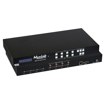 Muxlab 500444-US HDMI 4x4 Matrix Switch, 4K/60
