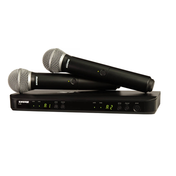Shure BLX288/PG58-H9 Dual-Transmitter Handheld Wireless System (H9: 512-542 MHz)