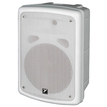 Yorkville C170W 8 inch wall mount speakers white with U bracket