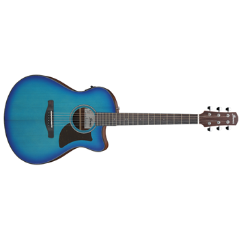 Ibanez AAM50CESBO Advanced Acoustic Series Cutaway Acoustic-Electric Guitar - Sapphire Blue Burst