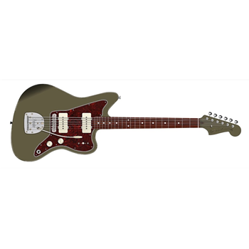 0149110398 (Limited Edition) Fender Vintera II 50's Jazzmaster FSR Electric Guitar - Olive w/ Gig Bag