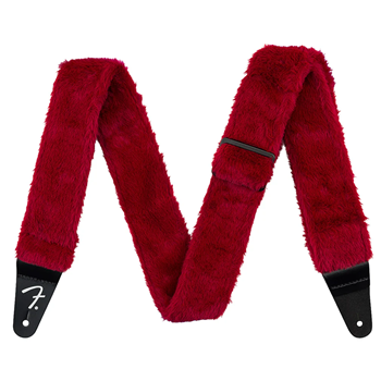 Fender 0990642025 2" Poodle Plush Strap - Red