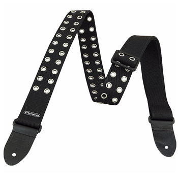 Dunlop D38-19BK Black Grommet Classic Guitar Strap