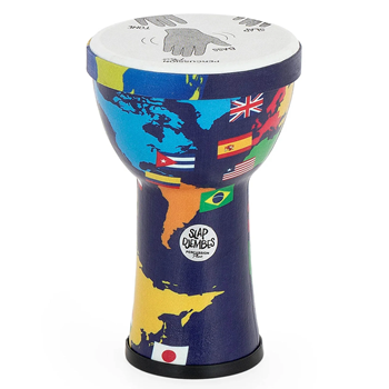 Jumbie Jam PP6631 8" Slap Percussion Djembe Pre Tuned - Carnival Design