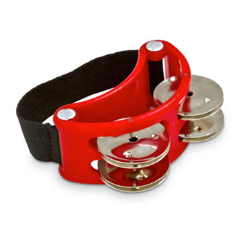 Mano Percussion MP188-R Foot tambourine black