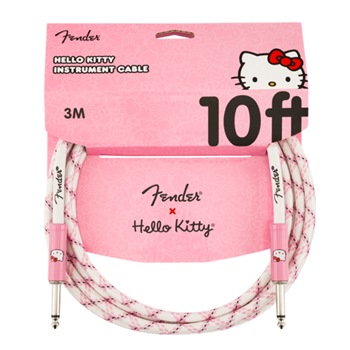 Fender 0990818123 Hello Kitty Instrument Cable 10 ft - Pink