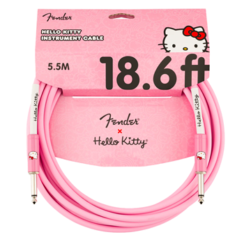 Fender 0990818156 Hello Kitty Instrument Cable 18.6 ft - Pink