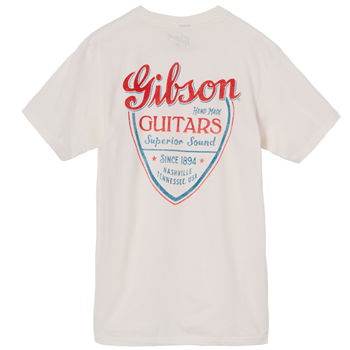 Gibson GTS-SSND-VWH-SM Superior Sound Tee Vintage White - Small