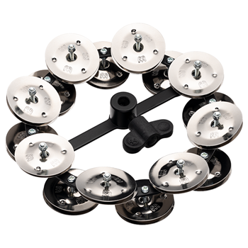 Meinl HTHH2BK 5" Headliner Series Hihat Tambourine Dual row Stainless Steel jingles
