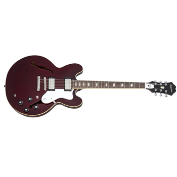 Epiphone EONGRDWRNH Noel Gallagher Signature Riviera Electric Guitar in Dark Wine Red with Case