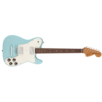Fender 0115600704 Kingfish Delta Day Telecaster Deluxe RW Elecric Guitar - Daphne Blue w/ Hard Shell Case