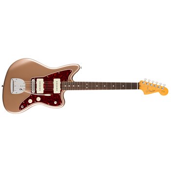 Fender 0114980384 American Professional Classic RW Jazzmaster Electric Guitar - Faded Firemist Gold w/ Gig Bag