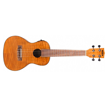 Kala KA-CEM Concert Electric-Acoustic Ukulele - Transparent Exotic w/ Gig Bag