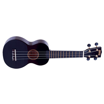 Mahalo MR1-BK Rainbow "R" Series Soprano Ukulele - Black w/ Gig Bag