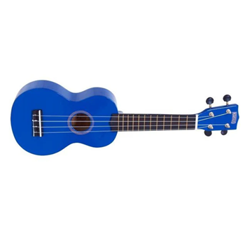 Mahalo MR1-BU Rainbow "R" Series Soprano Ukulele - Blue w/ Gig Bag