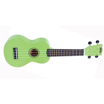 Mahalo MR1-GN Rainbow "R" Series Soprano Ukulele - Green w/ Gig Bag