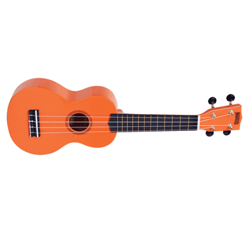 Mahalo MR1-OR Rainbow "R" Series Soprano Ukulele - Orange w/ Gig Bag