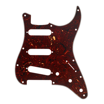 Fender 0992142000 Pickguard, Stratocaster® S/S/S, 11-Hole Mount, Brown Tortoise Shell, 4-Ply