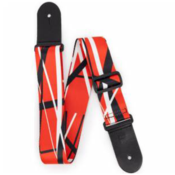 Profile PGS-NY-EVH-RBW Terylene Red Black White Stripe Printed Strap