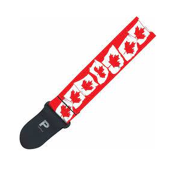 Profile PGS400CDN-RD Polyester Guitar Strap - Canadian Flag 2"