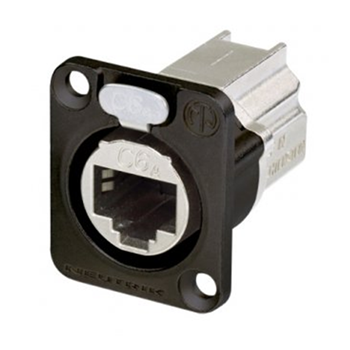 NE8FDX-P6 Neutrik Nickel Ethercon Cat 6A Feedtrhough Jack