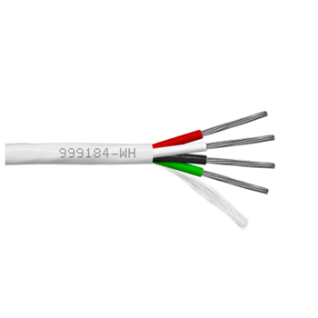Provo 999184WH-21 4 Conductor 18 Guage Stranded Speaker Cable White - 300 Meters