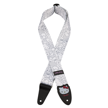 0990637223 2" Fender x Hello Kitty Polyester Strap - White